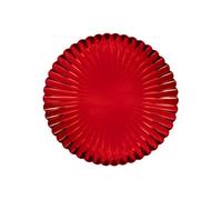 Créateur d'intérieur - Assiette de Présentation "Coquille" 33cm Rouge