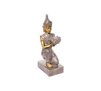 Créateur d'intérieur - Bouddha & Photophore Vintage 45cm Marron
