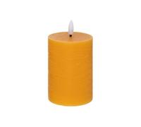 Atmosphera - Bougie ronde led molia 7x13cm jaune