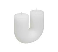 Atmosphera Bougie en U Demi 400 g Blanc