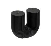 Atmosphera Bougie design en U Demi 400 g Noir