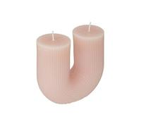 Atmosphera – Bougie en U Demi en coton H12 cm 400 g Rose