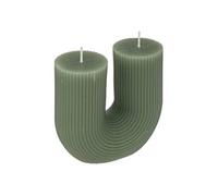 Atmosphera Bougie en U Demi coton H12 cm 400 g vert céladon