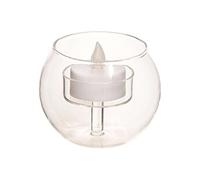 Créateur d'intérieur - Bougie LED en Verre "Bola" 8cm Transparent