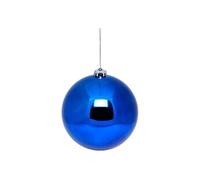 Créateur d'intérieur - Boule de Noël Brillante "Maxi" 15cm Bleu Nuit