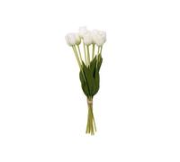 Bouquet de Fleurs Artificielles Tulipes 48cm Blanc