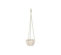 Atmosphera - Cache-pot suspendu wild céramique blanc d17xh10,5cm