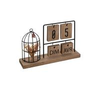 Créateur d'intérieur - Calendrier en Bois "Preston" 29cm Naturel