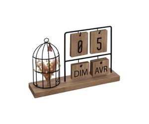 Créateur d'intérieur - Calendrier en Bois "Preston" 29cm Naturel