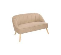 Créateur d'intérieur - Canapé 2 Places "Naova" 126cm Beige