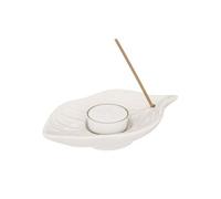 Coffret Encens & Bougies Chakra 22cm Blanc