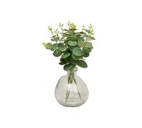 Créateur d'intérieur - Composition Eucalyptus Artificiel & Vase "Urice" 35cm Vert