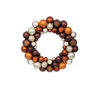 Couronne Boule de Noël 35cm Marron