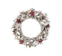 Créateur d'intérieur - Couronne de Noël "Première Etoile" 32cm Gris