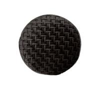 Créateur d'intérieur - Coussin de Sol Velours Tressé "Suite" 40cm Gris