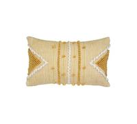 Créateur d'intérieur - Coussin Déco à Pompons "Row" 30x50cm Ocre