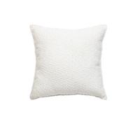 Créateur d'intérieur - Coussin Déco Bouclette "Soana" 45x45 Ivoire