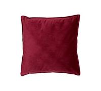Créateur d'intérieur - Coussin Déco Déhoussable "Lilou" 55x55cm Rouge Grenat