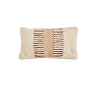 Coussin Déco Effet Jute Striscia 30x50cm Ivoire