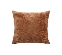 Créateur d'intérieur - Coussin Déco Flanelle "Ryo" 40x40cm Terracotta