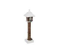 Créateur d'intérieur - Décoration Lumineuse "Lanterne Neige" 60 cm Marron