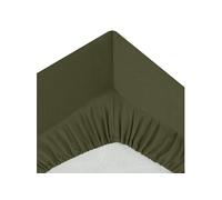 Atmosphera - Drap-Housse Uni Carina en Coton 160 x 200 cm, 2 Personnes, Bonnet 30 cm - pour Linge de Lit