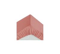 Atmosphera - Drap-Housse en Coton - Rose Blush - Bonnet H30cm - 90x190 cm