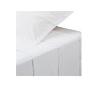 Atmosphera - Drap Plat - Percale - Blanc - 240x290 cm