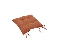Créateur d'intérieur - Galette de Chaise Bouclette "Soana" 38x38cm Terracotta