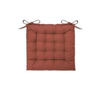 Atmosphera - Galette de Chaise en Coton Terracotta 38x38 cm