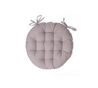 Créateur d'intérieur - Galette de Chaise Ronde "Leana" 38cm Lin