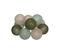 Atmosphera - Guirlande led pile 10 boules army d6