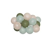 Atmosphera - Guirlande led pile 16 boules army d3,5cm