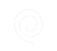 Atmosphera Guirlande lumineuse 100 micro LED argent et blanc chaud L1000 cm