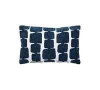 Housse de coussin Jeni chenille bleu égéen 50x30cm - Atmosphera Créateur d'intérieur