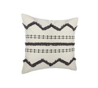 Créateur d'intérieur - Housse de Coussin Tuftée "Etnik II" 40x40cm Gris