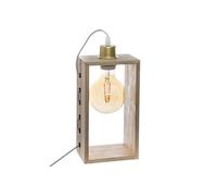 Créateur d'intérieur - Lampe à Poser en Bois "Iwata" 28cm Naturel