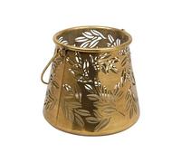 Créateur d'intérieur - Lanterne Ajourée en Métal "Belli" 17cm Doré