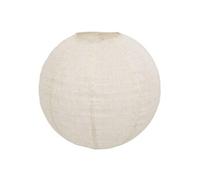Atmosphera - Lanterne boule jordy en lin d.43cm beige
