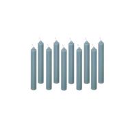 Lot de 10 Bougies Bâton Hugo 16cm Bleu Orage
