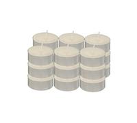 Lot de 18 Bougies Chauffe-Plat Hugo 3,7cm Ivoire