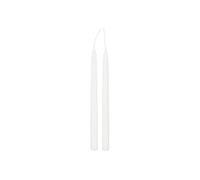 Lot de 2 Bougies Bâton Hugo 30cm Blanc