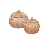Atmosphera Créateur d'intérieur - Lot de 2 Paniers "Tropique Australe" 54cm Beige Beige G