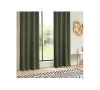 Lot de 2 Rideaux Occultants Kerry 135x240cm Vert Kaki
