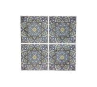 Lot de 2 Stickers Caro Mosaic II 26x26cm Multicolore