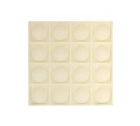 Créateur d'intérieur - Lot de 2 Stickers Ronds "Oren" 50x50cm Beige
