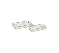 Créateur d'intérieur - Lot de 2 Vide-Poches en Céramique "Rosio" 24cm Blanc