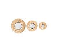Atmosphera - Set de 3 miroirs Alba - Raphia
