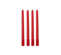Créateur d'intérieur - Lot de 4 Bougies Bâton Hugo 25cm Rouge