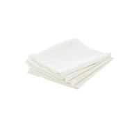Créateur d'intérieur - Lot de 4 Serviettes de Table "Chambray" 40x40cm Ecru